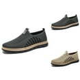 thumbnail image 1 of Men's Casual Shoes Soft Sole Comfortable Flying Weave Shoes One Foot Stirrup Dad Shoes Breathable Not Stinky Feet Mesh Shoes Hundred Men's Shoes Shoes Mens, 1 of 8