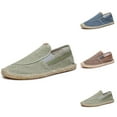 thumbnail image 1 of Men's Casual Shoes Trendy Breathable Linen Canvas Fisherman Shoes For Everyday Wear Ahoes, 1 of 8