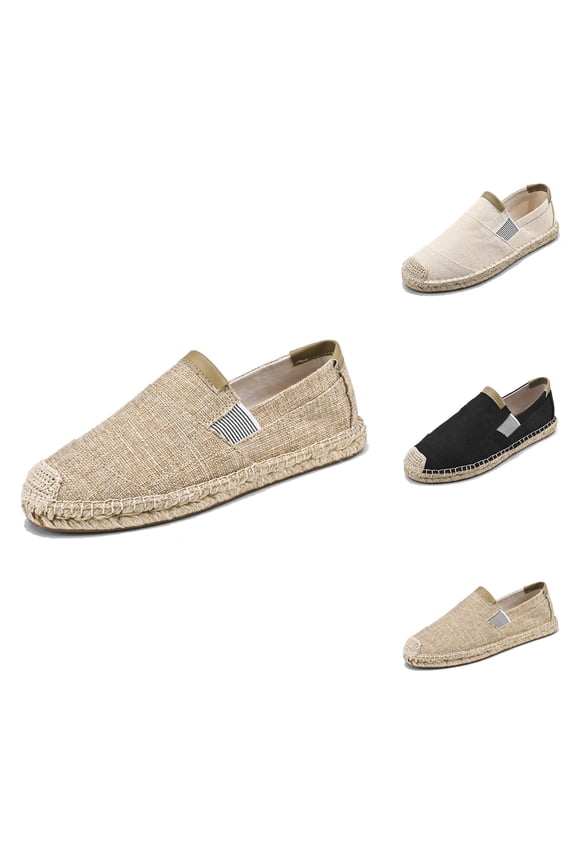 Men's Casual Shoes Trendy Breathable Linen Sneakers Stylish Espadrille Fisherman Footwear For Everyday Wear Best Shoes For Men