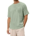 thumbnail image 1 of Men's Casual Short Sleeve Crew Neck T-Shirt - Lightweight Breathable Fabric - Stylish Pocket Detail for Daily Wear Mens T-Shirts Black 6 Pack Size 3xl White V Neck T Shirts Slim, 1 of 7