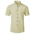 thumbnail image 1 of Men's Casual Short Sleeve Shirts Lightweight Breathable Summer Dress Shirt for Daily Wear, 1 of 2