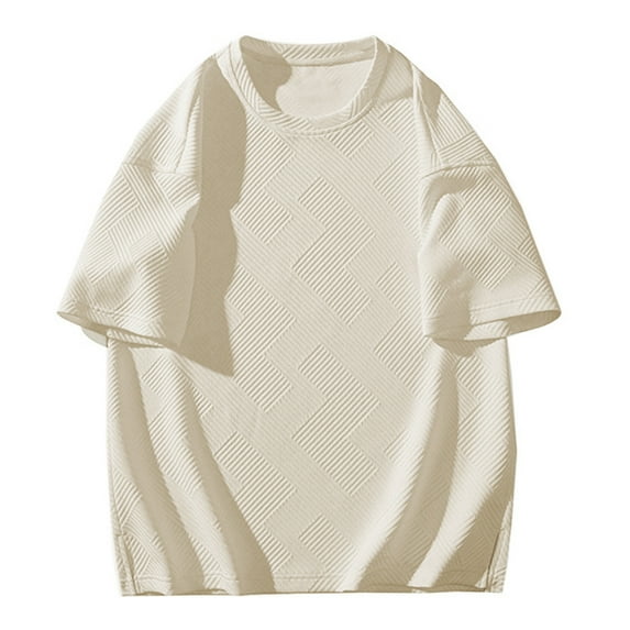 Men's Casual Short Sleeve T-Shirt Breathable Muscle Fit Summer Top for Daily Wear Mens T-Shirts on Under Cotton Green Beach T Shirts for Vacation