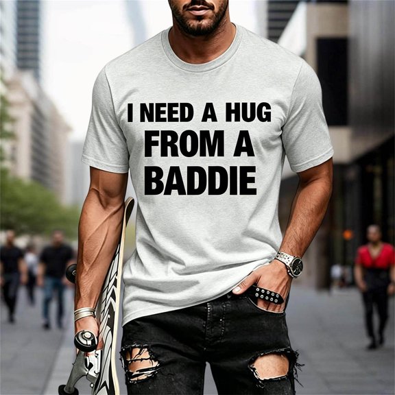 Men's Casual Short Sleeve T Shirt Comfortable Breathable Tee for Daily Wear Couples Matching Outfit 2xlt Shirts for Men Tee Tops Thin T Shirts for Men Pack of T Shirts for Men T Shirt for Men Pack