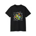 thumbnail image 1 of Men's Casual Short Sleeve T-Shirt - Cube Math Graphic Print Black Tee | 100% Cotton Regular Fit for Gym, Hiking & Outdoor Activities | Machine Washable Spring Summer Fall Top, 1 of 10