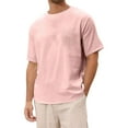 thumbnail image 1 of Men's Casual Short Sleeve T-Shirt - Round Neck Design - Comfortable Pocketed - Lightweight Daily Wear Top for Spring and Summer, 1 of 7