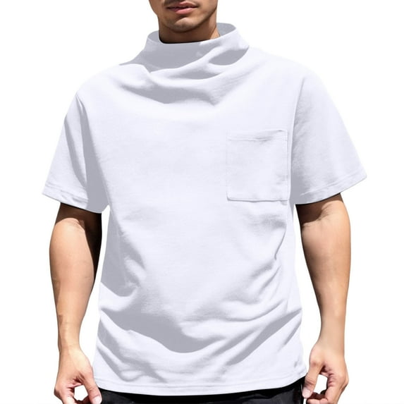 Men's Casual Short Sleeve T-Shirt Soft Breathable Round Neck Loose Fit Comfortable Daily Wear Tee Top Mens Basic Tee Shirts Summer Vintage T Shirts