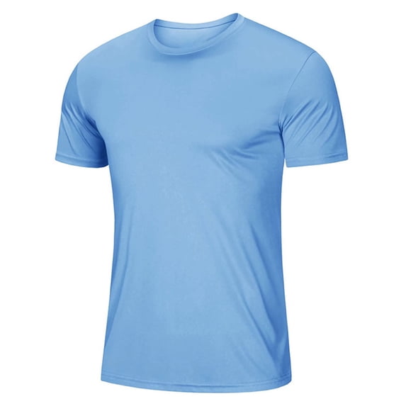 Men's Casual Short Sleeve T-Shirt UPF 50+ Sun Breathable Comfortable Tee for Outdoor Hiking Gym Workout Daily Wear Mens Summer Lightweight Pullover Tee Shirts