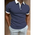 thumbnail image 1 of Men's Casual Short -sleeved Lapel Polo Shirt, Summer Men's Clothing European measurement, 1 of 5