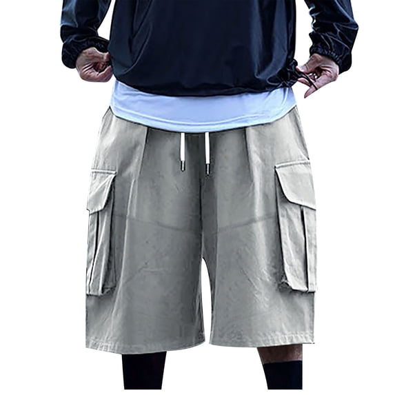 Men's Casual Shorts 6 Little Fuzzy Mens Work Out Shorts Baggy Workout Short Lightweight Men S Basketball Men's Yoga Men under Mens Tennis Short Casual Jogging Summer Grey 2XL