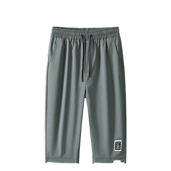 Men's Casual Shorts 6 Mens Active Shorts Mens Basketball Men Athletic Short Big Long Mesh Men Clothes for Linen Short Men's Summer Cargo Capris Loose Fit Army Green L