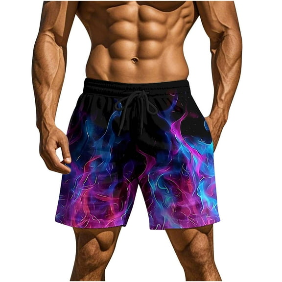 Men's Casual Shorts 7"/9" Lightweight Golf Shorts with Pockets Stretch Quick Dry Comfy Work Shorts Purple L