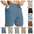 thumbnail image 1 of Men's Casual Shorts 7" Lightweight Breathable Golf Shorts for Men Stretch with Pockets Quick Dry Breathable Work Shorts for Outdoor Activities Sky Blue XXL, 1 of 7