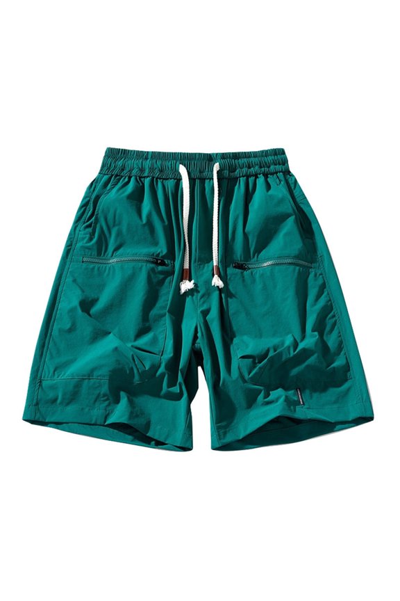 Men's Casual Shorts 9 Running Shorts Mens Athletic with Liner Mens Water Mans Running Pockets Short Us Sports Men's Workout Comfortable Born Primitive Green L
