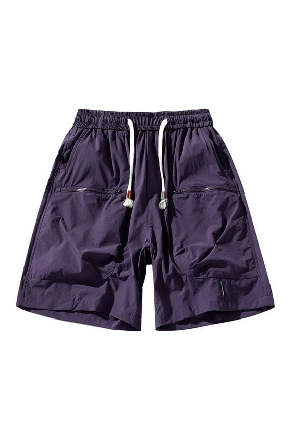 Men's Casual Shorts 9 Running Shorts Mens Athletic with Liner Mens Water Mans Running Pockets Short Us Sports Men's Workout Comfortable Born Primitive Purple M