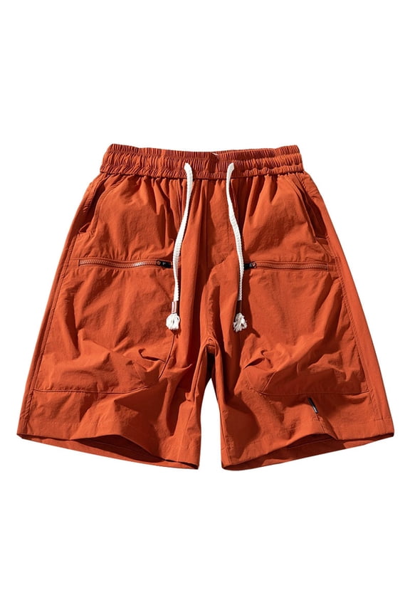 Men's Casual Shorts 9 Running Shorts Mens Athletic with Liner Mens Water Mans Running Pockets Short Us Sports Men's Workout Comfortable Born Primitive Red L