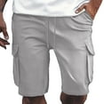 thumbnail image 1 of Men's Casual Shorts Comfortable Lightweight Trendy Solid Color Workwear with Large Pockets for Business Sports and Everyday Wear, 1 of 5