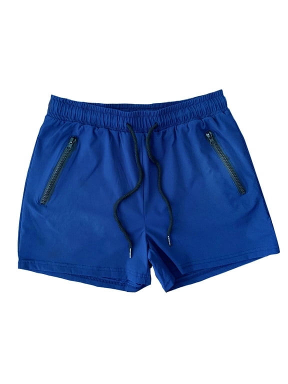 Men's Casual Shorts Elastic Shorts for Men Running Pockets Workout Basketball for Men Nominated All Outfits Tennis Memory Boy Outfit Party Mens Athletic Blue M