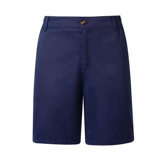 Men's Casual Shorts Elastic Waist Chino Shorts Summer Beach Golf Stretch Flat Front Work Shorts with Pockets Navy 2XL