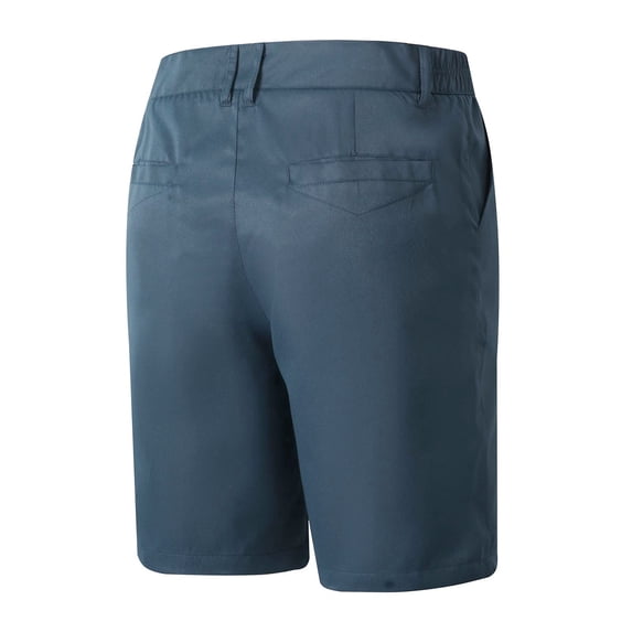 Men's Casual Shorts, Elastic Waist Summer Beach Shorts for Men with Pockets, Zipper and Button Fly, Comfortable Lounge Hiking Outdoor Activity Shorts