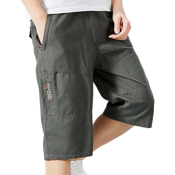 Men's Casual Shorts Jogging Shorts for Men Little Fuzzy Big And Tall Running Linen Short Parish Party Wear for Men Size 1 Custom Track Workout Clothes European Solid Color Captcha Green 2XL