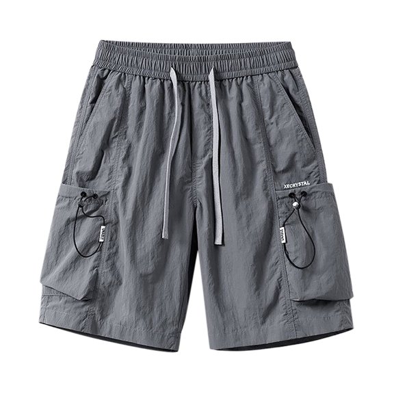 Men's Casual Shorts Lightweight Breathable Loose Fit Comfortable Summer Pants Ideal for Work and Leisure Activities Men's Elastic Waist Shorts Mens Pull-On Tall