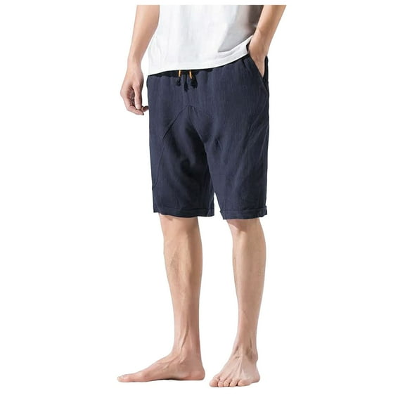 Men's Casual Shorts Lightweight Summer Athletic Loose Fit Breathable Solid Design Fashionable Outdoor Sports Bottoms Men's Work Shorts Mens Breathable with Cell Phone Pocket