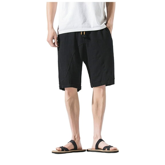 Men's Casual Shorts Lightweight Summer Athletic Loose Fit Breathable Solid Design Fashionable Outdoor Sports Bottoms Men's Work Shorts Mens Breathable with Cell Phone Pocket