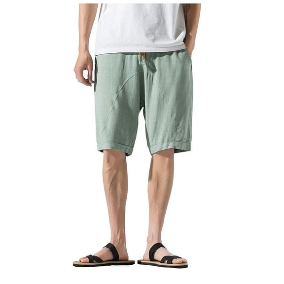 Men's Casual Shorts Lightweight Summer Athletic Loose Fit Breathable Solid Design Fashionable Outdoor Sports Bottoms Men's Work Shorts Mens Breathable with Cell Phone Pocket