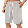 thumbnail image 1 of Men's Casual Shorts Loose Fit Comfortable Breathable Summer Fall Wear Easy Care Machine Wash Lightweight Durable Mens Shor Drawstring Elastic Waist Casual Beach Pants, 1 of 5