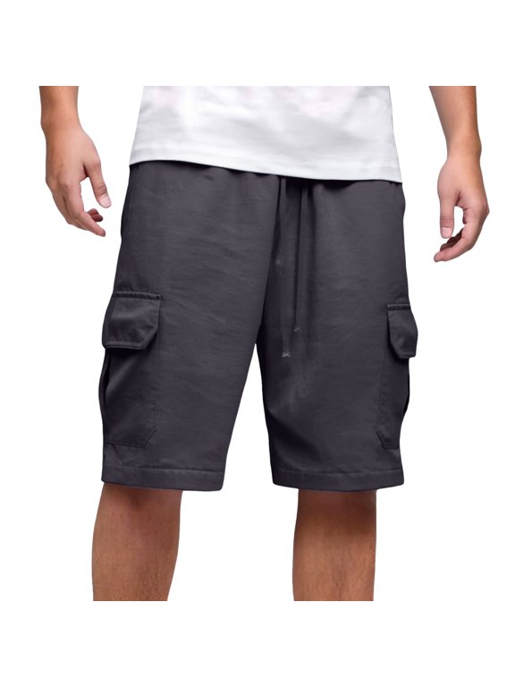Men's Casual Shorts Memory Boy Shorts Men Athletic Top Tie Mens Basketball Graphic for Men Long for Mens Active Big Spandex with Pockets Nylon Cargo Grey 2XL