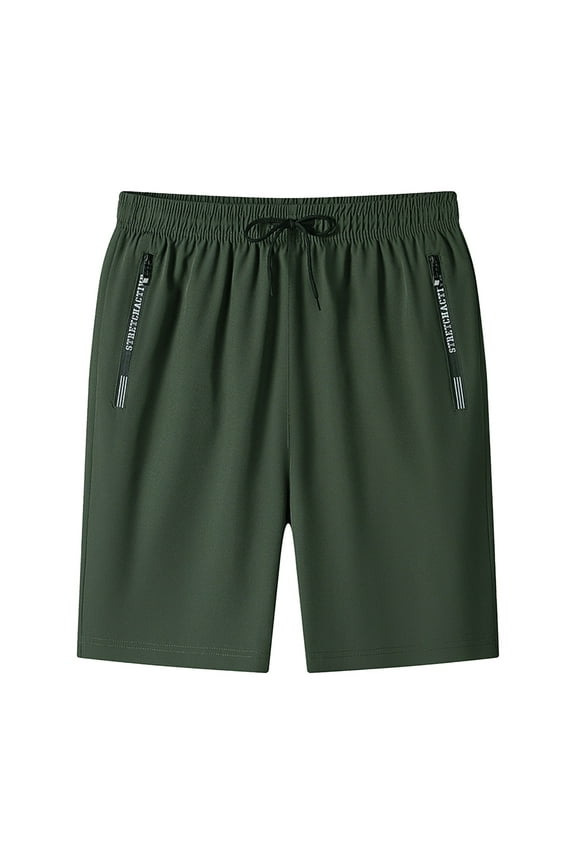 Men's Casual Shorts Men Baggy Shorts Workout Trunks Exercise Mens Mens Lightweight Running Size 33 6 Sweat Pant M Apparel for Men Athletic Long Threads Men's Green L