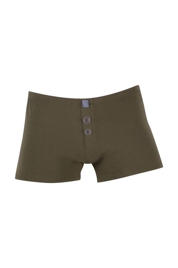 Men's Casual Shorts Men Underwear Underwear Small Remote Control Turtle Flip Pocket Large Briefs Chain Natural Feelings Mens Briefs Men's Breathable Army Green S