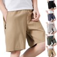 thumbnail image 1 of Men's Casual Shorts - Men's Flat Front Short Running Shorts Men's Summer Beach Shorts Summer Beach Shorts with Pockets Compression Shorts Men, 1 of 5