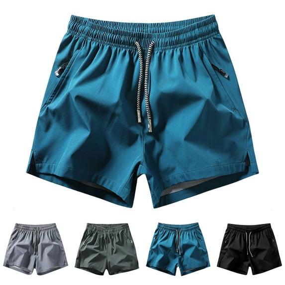 Men's Casual Shorts Men's Workout Gym Shorts Athletic Shorts Casual Work Flat Front Shorts Summer Lightweight Quick Dry Shorts Activewear Workout Shorts for Men