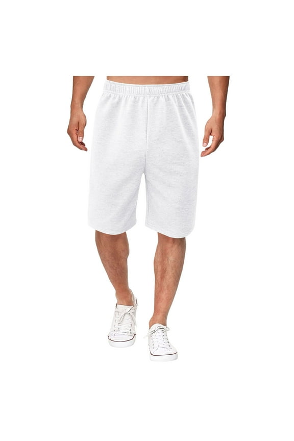 Men's Casual Shorts Men's Workout Shorts Hustle Gang Men Athletic Mens Size 33 Mens Basketball Long Baggy Born Primitive 4 1 Athletic Big And Tall Volleyball White L