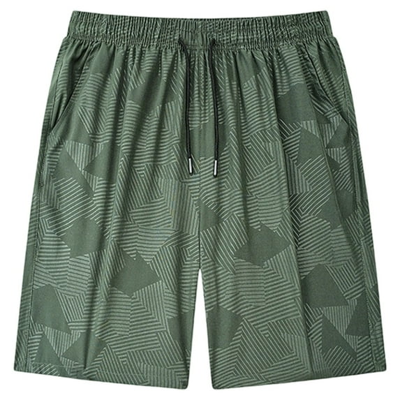 Men's Casual Shorts Mens Beach Attire Basketball Shorts for Men Pack Quick Shot Man Linen Short Mens Baggy Men Tennis Stylish for Nonslip Band Men's Summer Loose Pocket Green 3XL