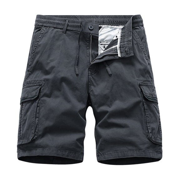 Men's Casual Shorts Mens Fitness Shorts Big Mens Cargo on Men Tan Gasp Men Lined Fuzzy Tennis with Pockets plus Size for Summer for Casual Grey 2XL