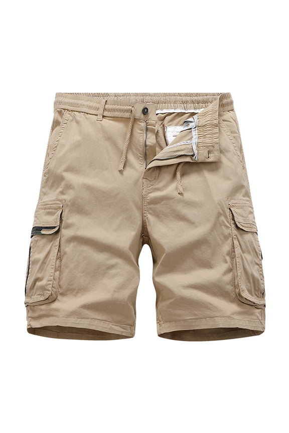 Men's Casual Shorts Mens Fitness Shorts Big Mens Cargo on Men Tan Gasp Men Lined Fuzzy Tennis with Pockets plus Size for Summer for Casual Khaki 2XL