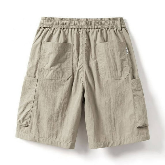Men's Casual Shorts Mens Mens Shorts Men with Pockets Men Big And Tall All Attire Athletic S Cargo Athletic Big And Tall Compression Baggy Workout Khaki L