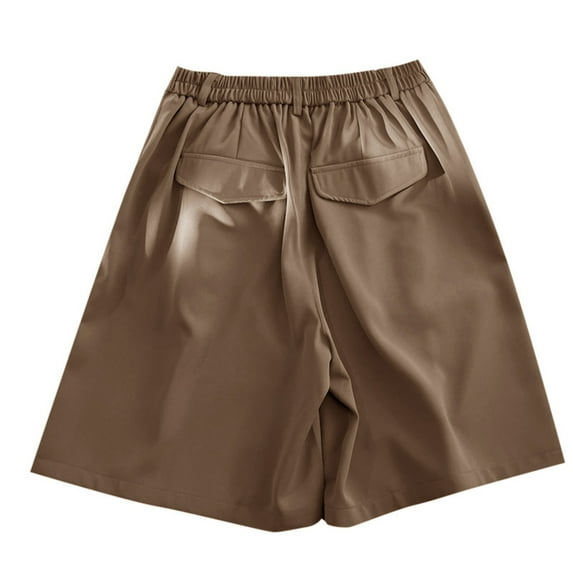 Men's Casual Shorts Mens Shorts Big And Tall Running Mens Compression for Men Sports for Men with Pockets Athletic with Pockets Stretch Apparel Brown 3XL