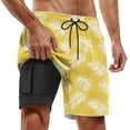 thumbnail image 1 of Men's Casual Shorts Mens Tennis Short Mens Apparel Shorts Quick Y Men Swim Shirt Baggy Cargo for Men Light Boy for Women Casual Set Denim Cargo Tall Athletic Yellow 4XL, 1 of 4