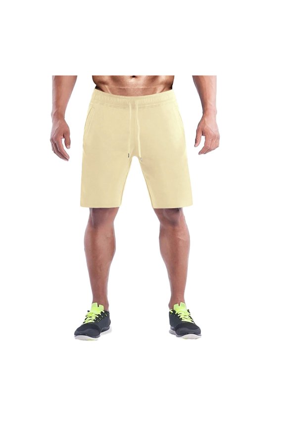 Men's Casual Shorts Mens Water Shorts 9 Running Workout Short for Men Outfits Men Wall E Short Cargo for under Little Athletic Frame Men's Loose Fitting Summer Casual Beige 3XL