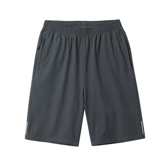 Men's Casual Shorts Shorts Y Fit Mens on Trunk Sports Wear Men Workout Elastic for Men Workout Baggy Slam Men's Stretch Summer Solid Color Dark Gray 3XL