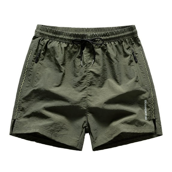 Men's Casual Shorts Sports Shots Mens Travel Shorts Work Out Short Twill Outfits Men for Men Athletic Polyester Workout Cu Workout Clothes Mens Beach European Solid Color Side GN1 L