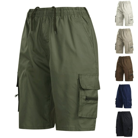 Men's Casual Shorts - Workout Athletic Shorts with Pockets Casual Work Flat Front Shorts Men's Shorts Casual Summer Shorts Activewear Workout Shorts for Men