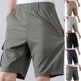 thumbnail image 1 of Men's Casual Shorts - Workout Black Quick Dry Basketball Shorts Casual Work Hiking Shorts Men's Shorts Casual Summer Shorts Mens Gym Shorts with Pockets, 1 of 7
