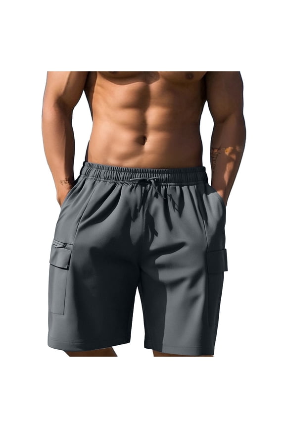 Men's Casual Shorts Workout Shorts Running Men Basketball Athletic Fit Men Sweat Pant like A Glove Smart Threads Pool for Workout Mens Toe Summer Men's Grey M