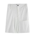 thumbnail image 1 of Men's Casual Skirt Scottish Style Solid Skirt Men's Middle Ages Pleated Skirt Button Have Pockets Hip Skirt Role-playing Costume Skirt White M, 1 of 3