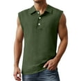 thumbnail image 1 of Men's Casual Sleeveless T-Shirt Breathable Comfortable Summer Wear Stylish Vest Top for Outdoor Activities, 1 of 5
