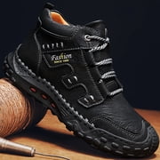 Mens Casual Sneakers - Versatile Sneakers for Running, Walking & HikingAvailable in Black, White, Brown Durable Rubber Sole, Lace-Up, Breathable Fabric Lining Available in Black, White, Brown